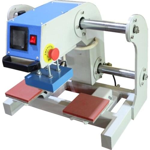 Garment T-shirt hot stamping small heat transfer machine heat press machine double station pneumatic pressing machine