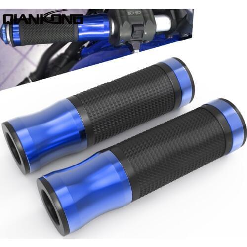 22mm Street & Racing Moto Grips with end CNC 7/8'' Motorcycle Handle for KAWASAKI Z 800 1000 Suzuki GSX R 600 750 GSF