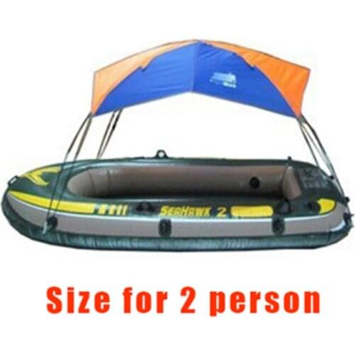2 Person Inflatable Boat Dinghy Awning Fishing Shade Cover Sun Canopy Folding Sunshade Tent Rain Shelter For Fishing