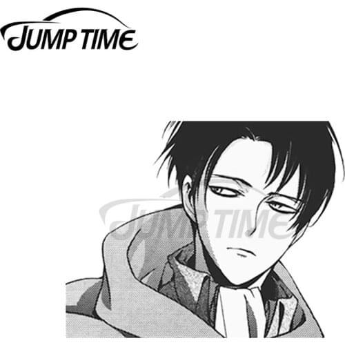 JumpTime 13 x 4.3cm Shingeki No Kyojin Attack On Titan Livai Ackerman JDM Vinyl Sticker for Window Anime Graphics Car Sticker