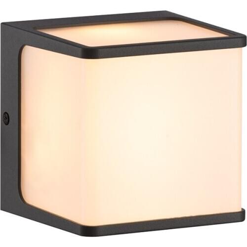 Outside Light Square Outdoor Wall Lighting Aluminium Wall Sconce External Porch IP54 Waterproof Lamp for Home 1000Lm 15W 4000K