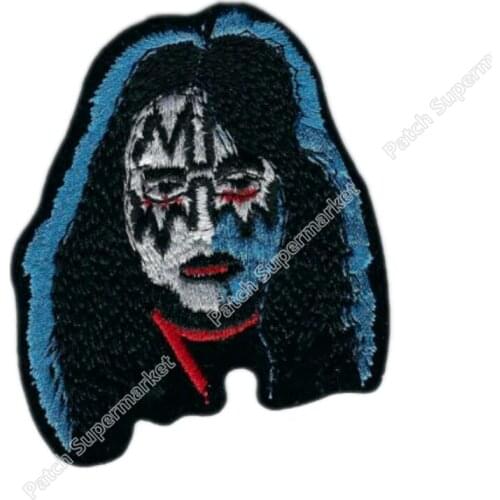 3" ACE FREHLEY WITH MAKE UP SOLO ALBUM Music Band Iron On Patch rockabilly LOGO TRANSFER MOTIF APPLIQUE Rock Punk Badge