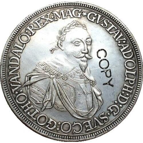 1632 German 1 Thaler - Gustav II Adolf Swedish Occupation