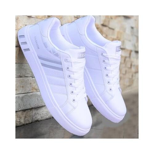 New White vulcanized sneakers boys cheap flat comfortable shoes men autumn spring 2021 fashion sneakers