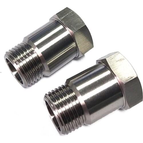 O2 Sensor Protective Shell Plug Adapter with Mini Catalyst M18 X 1.5
