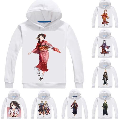 Hanasaku Manimani Hoodies Multi-style Hooded Hoodie Japanese PlayStation Mochizuke Nao Kurama Mochizuki Haku Cosplay Sweatshirts