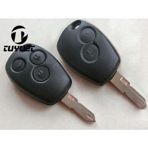Replacement 2 3 Buttons Remote Key Shell for Renault Car Blank Uncut Blade Key Case