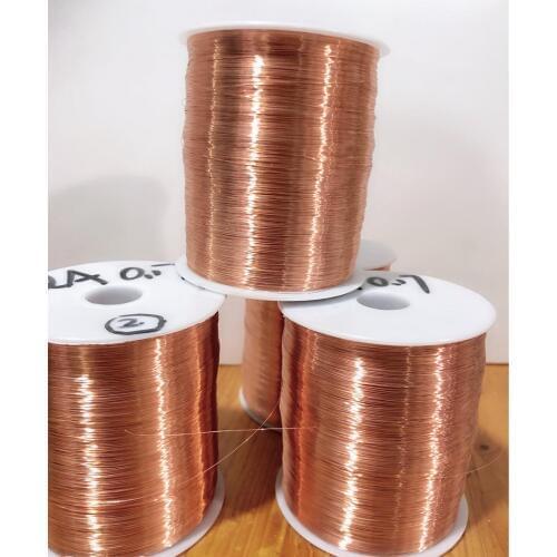 1KG/lot QA-1/155 Direct-Welded Copper-clad Aluminum Enameled Wire Polyurethane CCA Enamelled Wire 0.13-1.20 Enamelled CCA Wire