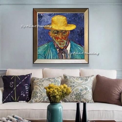 100% Handmade oil painting reproduction of Vincent Van Gogh High quality Living room decor Home Decoration Drawing