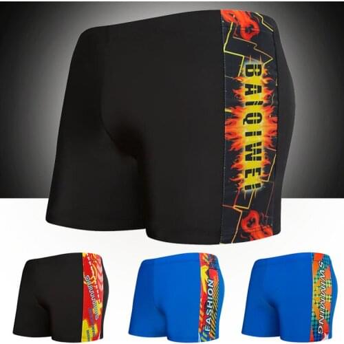 2021 New Fashion Big Childrens Swimming Trunks Beach Quick-drying Boxer Shorts Loose Tie Printing Student Swimming Trunks