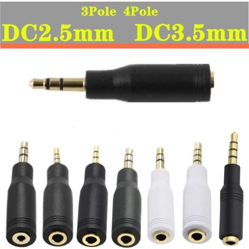 3.5mm (1/8") 2.5mm Stereo Audio Headphone Jack Audio Adapter for Phones, Tablets, Headphones & Card