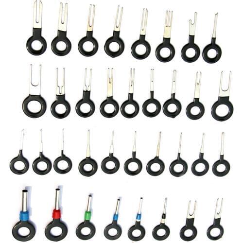36PCS/Set Car Terminal Removal Tool Auto Electrical Wiring Crimp Connector Pin Extractor Kit