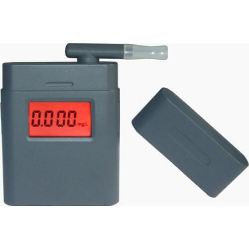 Free shipping! 3-digit LCD Alcohol Tester Clock & red Backlight & 5pcs Mouthpieces dropship wholesale