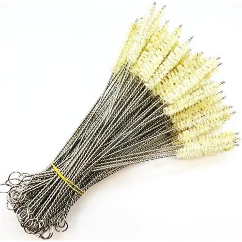 Biodegradable Sisal Fibre Extract from Organic Sisal Hemp Natural Straw Cleaning Brush For Bamboo Straw Stainless Steel Straw