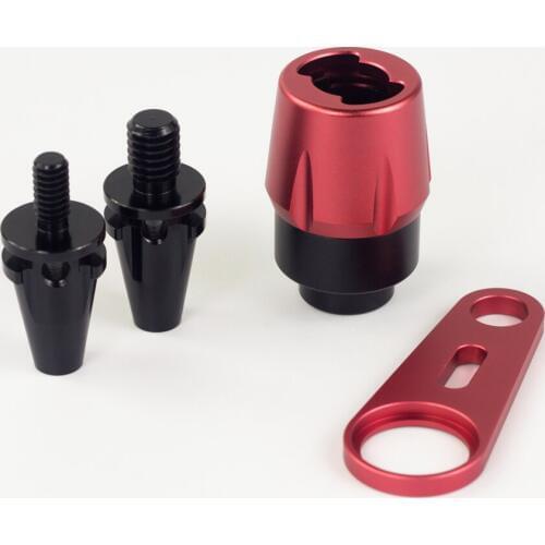 Aluminium Alloy 1/4 & 3/8 Quick Release Connector Mount Adapter for DSLR Camera Recorder Microphone Pole Boom Sound Shock Rig