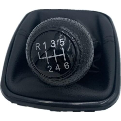 High quality 6 Speed Car Gear Shift Knob Lever Shifter Gaitor Boot For VW 1999-2004 Golf 4 IV MK4 GTI R32 For Bora Jetta MT