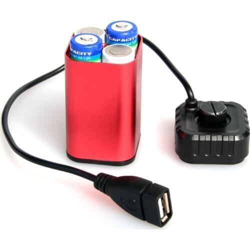 SIV Waterproof 5V USB Portable 4X AA Battery Charger Holder Kit Power Bank Case Box