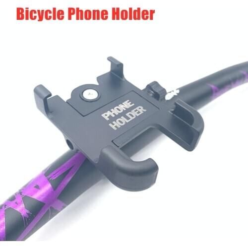 Aluminum Alloy MTB Road Bicycle Phone Holder Mountain Bike Handlebar Mount Universal Non-slip Adjustable Moblie Cell Phone Stand