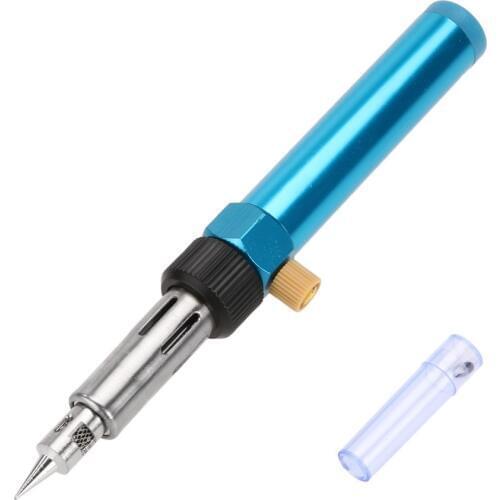 Adjustable Temperature Gas Soldering Iron Cordless Welding Pen Burner Butane Blow Torch Solder Iron Hot Air Gun