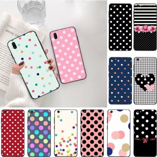 Polka Dots art Phone Case For Vivo Y91c Y17 Y51 Y67 Y55 Y7s Y81S Y19 V17 vivos5