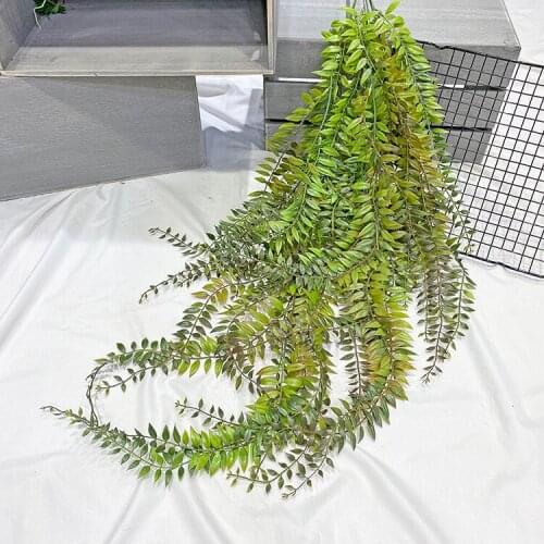 Artificial Plant Vines Wall Hanging Simulation Rattan Leaves Branches Green Plant Ivy Leaf Home Wedding Decoration Plant-Fall