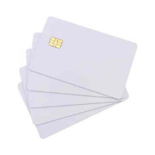 ISO7810 Sle4442 blank plastic printable proximity RFID chip credit card size printable scratch pvc contact smart card