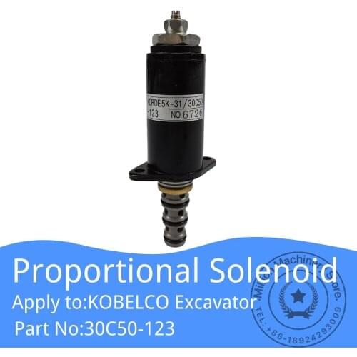 KDRDE5K-31 30C50-123 Hydraulic Pump Proportional Solenoid Valve for KOBELCO Excavator SK200/210/230/250/350-8-6E Spare Parts