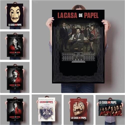 Classic Spanish Suspense Plot TV Series House of Paper HD Quality Home Cuadros Decor Art Decor Wall Art Posters Canvas Painting