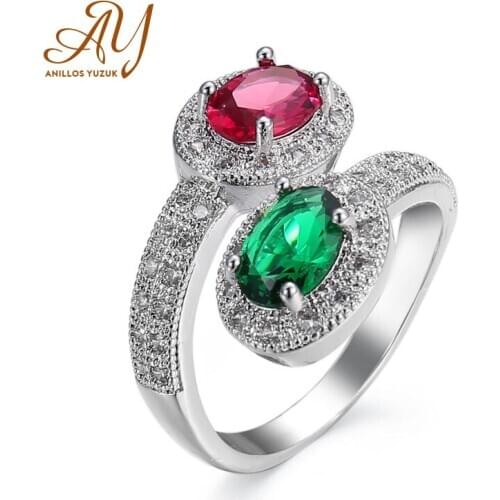 Anillos Yuzuk High Quality 925 Sterling Silver Blue Gemstone Rings For Women Engagement Wedding Party Finger Ring Fine Jewelry