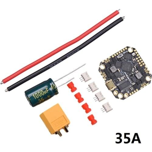 JHEMCU GHF411AIO PRO F4 OSD Flight Controller Built-in 25A/35A BLheliS 2-6S 4in1 Brushless ESC for Toothpick RC Drone FPV Racing