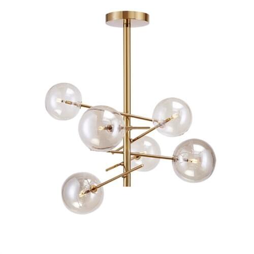 Creative Concise Style Europe Modern Simple LED Pendant Light Glass Bubbles Study Living Room Restaurant Cafe Decoration Lamp