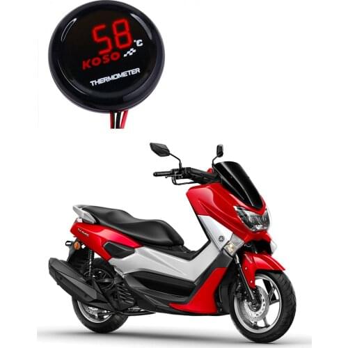 Koso Round Water Temp Meter for Yamaha NMAX TMAX XMAX Digital Motorcycle Water Temperature Gauge 0~120 Degree Display