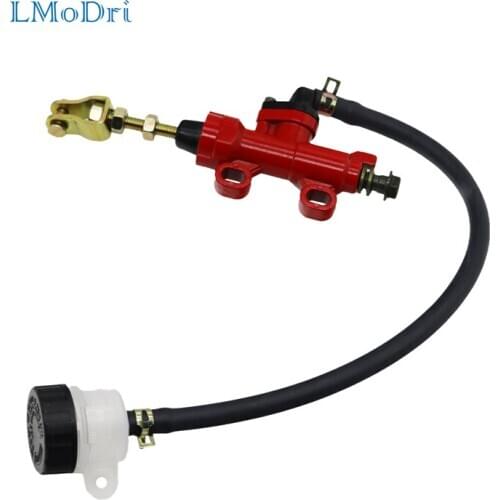 LMoDri Motorcycle Rear Foot Hydraulic Brake Pump Refit Rear Brake Master Cylinder Pump For Suzuki Kawasaki Honda Yamaha