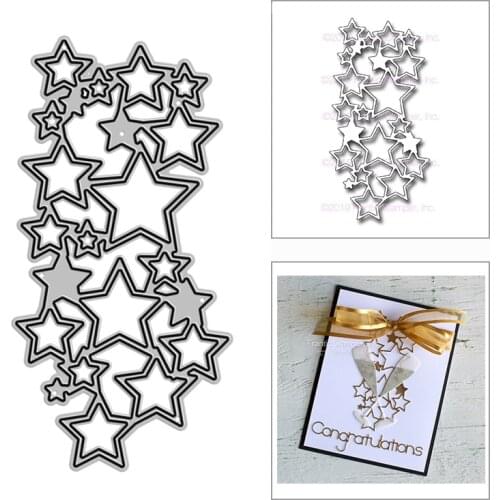 2021 New Stars Pendant Chain Metal Cutting Dies for DIY Scrapbooking Decoration and Card Making Paper Craft Embossing No Stamps