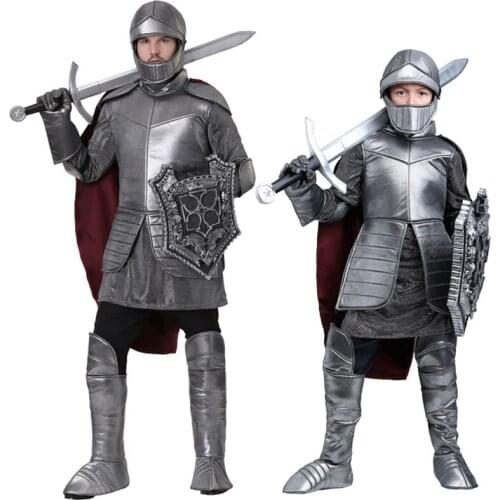 New Halloween Party Kids Royal Warrior Knight Costumes Boys Soldier Children Medieval Roman Cosplay Carnival Fancy Dress for kid