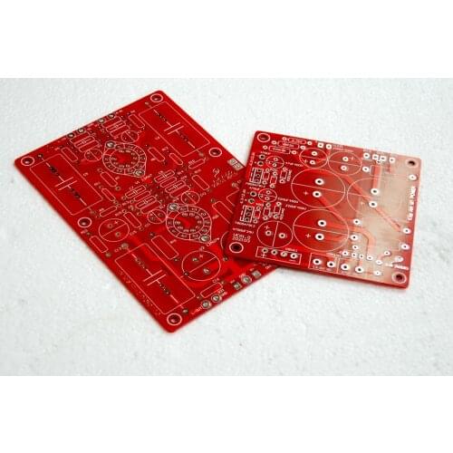 Latest upgrade DIY Hiend L3 RIAA MM Tube Phono Amplifier Board PCB + Power Supply PCB 139mm*132mm