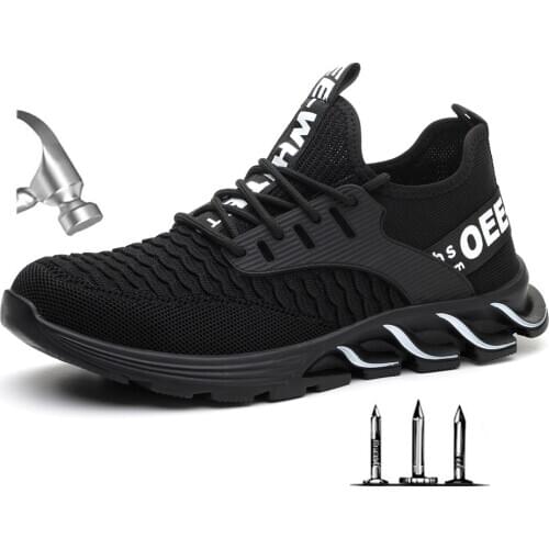 Drop Shipping Indestructible Men Steel Toe Anti Smashing Protective Work & Safety Shoes Puncture Proof Boots