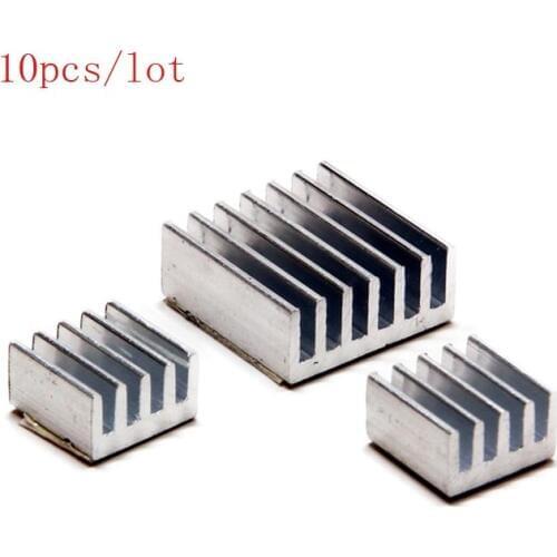 10 pcs/lot Raspberry Pi 3 Heat Sink Aluminum Cooler Radiator Heatsinks for Raspberry Pi 3 Model B Plus / Raspberry Pi 2