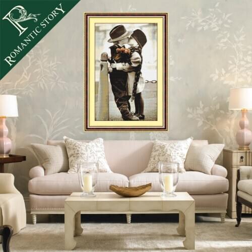 Romantic Story Childhood Memory Home Decoration Cross Stitch Handmade Needlework DIY DMC Cross-Stitch For Embroidery Kits
