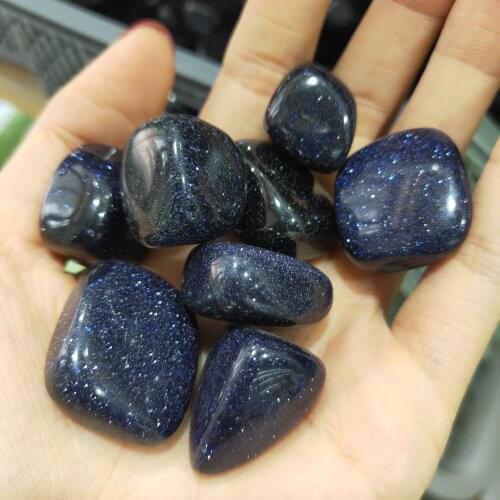 Blue Sand Stone Crystal Furnishing Gravel House Decoration Flowerpot Aquarium Ornamental Fish Tank FengShui Free Shipping