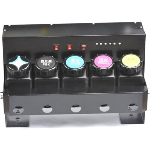 UV bulk ink system/Continuous Ink Supply System CISS Assembly with ink filter, level sensor, ink stirring motor