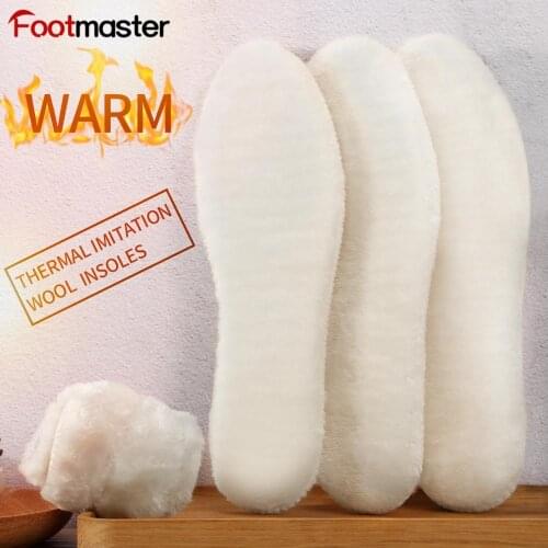 Heated Insole Sheepskin Super Thick Premium Shoe Insoles Durable Extra Fluffy 100% Genuine Shoe Pad Sheepskin Warm Insoles