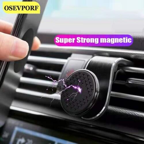 OSEVPORF Magnetic Car Phone Holder For iPhone 11Pro Max Universal Air Outlet Magnet Navigation Car Bracket 360 Degree Rotation