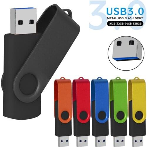 USB Flash Drives 3.0 Metal Flash8gb 16gb 32gb 64gb 128gb Memory Stick Pen Drive Pendrive cle USB 3.0 Stick Disk Key Memory