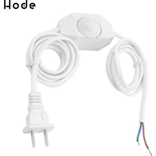 Watt Light dimmer Light Switching Plug Power 1.8m Cord wire Line Cable Button switch for LED Lamp Table lights
