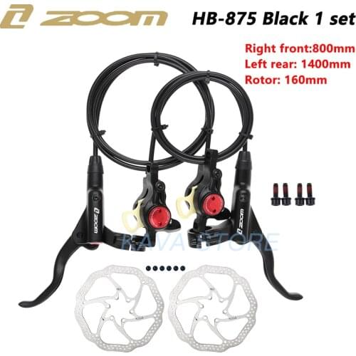 ZOOM HB-875 Bicycle Brake mtb Brake Hydraulic Disc Brake 800/1400/1450/1550mm MT200 Mountain Bicycle Brake Upgrade MT315 MT615