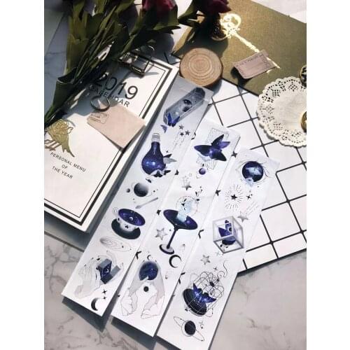 Vintage Gothic Light Washi Tape for Card Making Bullet Journal DIY Scrapbooking Decorative Sticker