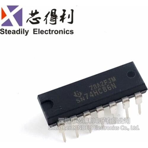 10pcs/lot 74HC86 SN74HC86N DIP-14 Brand New & Original