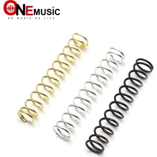 100PCS Electric Guitar Humbucker Pickup Adjust Height Springs Electric Guitar Bass Bridge Saddle Adjust Springs - Length 25mm