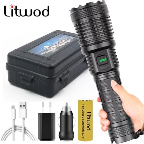 XHP70.2 4-core Powerful Led Flashlight USB Rechargeable Powerbank Battery Flash Light Torch Aluminum Zoomable Waterproof Lantern